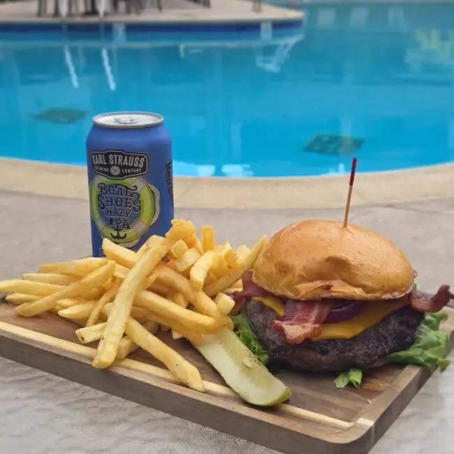 handlery hamburger and flat iron steak postcards restuarant
